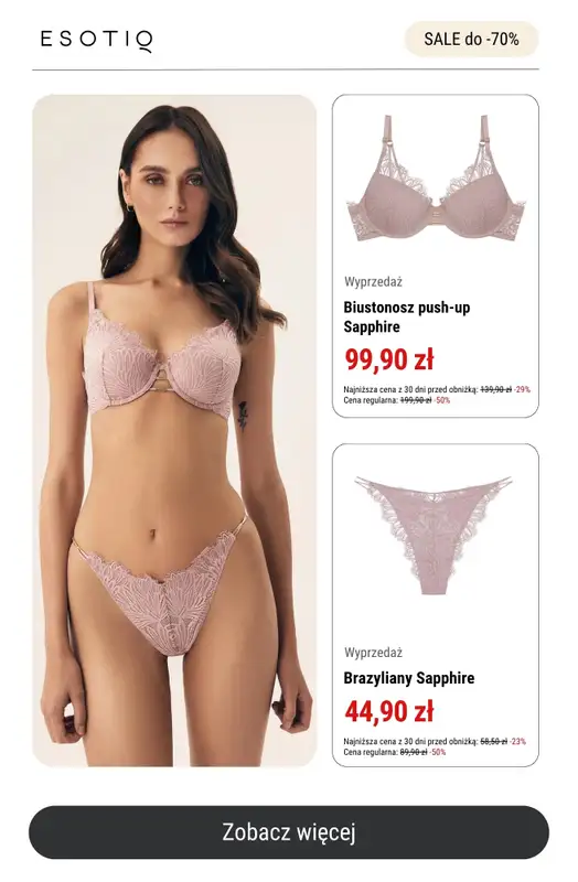Esotiq - gazetka promocyjna Wyprzedaż do -70% – jeszcze więcej produktów! od środy 23.07  - strona 9