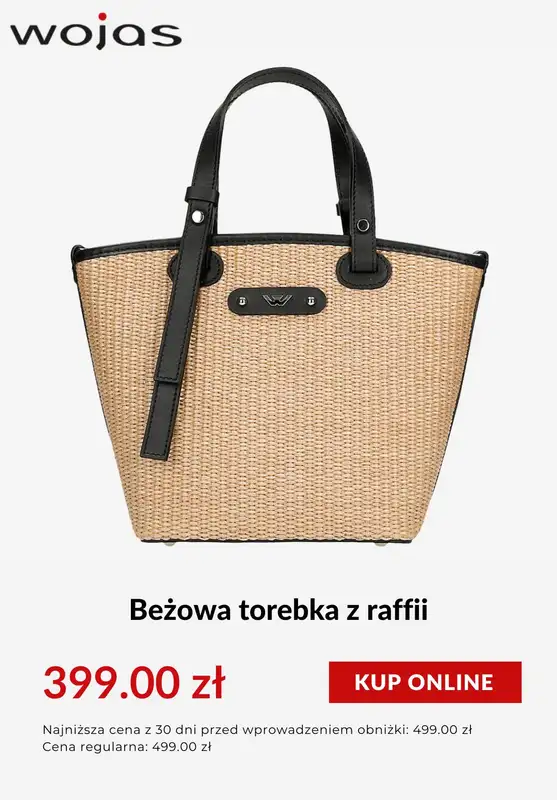 Wojas - gazetka promocyjna Do -50% na torebki od środy 23.07  - strona 7