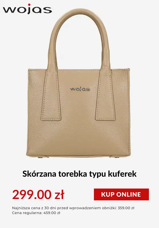 Wojas - gazetka promocyjna Do -50% na torebki od środy 23.07  - strona 3