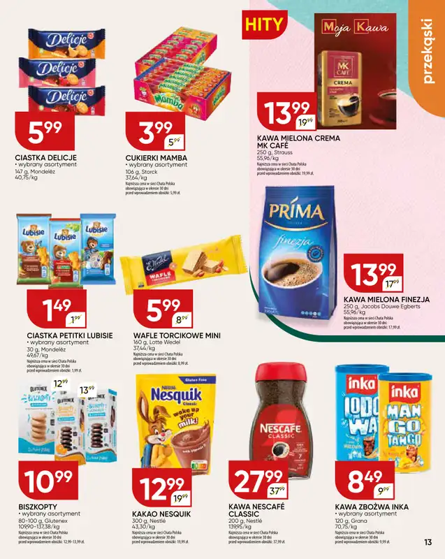 Chata Polska - gazetka promocyjna Gazetka od czwartku 31.07 do niedzieli 10.08 - strona 13