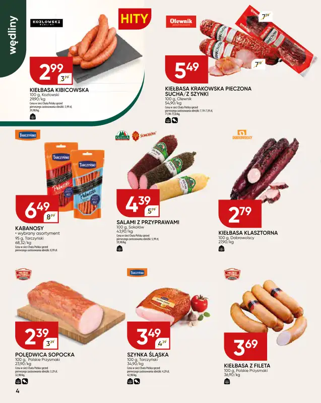 Chata Polska - gazetka promocyjna Gazetka od czwartku 31.07 do niedzieli 10.08 - strona 4