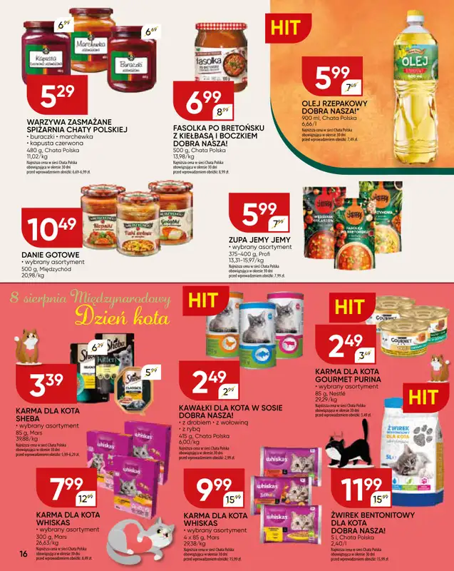 Chata Polska - gazetka promocyjna Gazetka od czwartku 31.07 do niedzieli 10.08 - strona 16