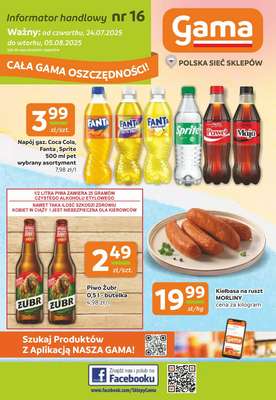Gama - gazetka promocyjna Gazetka od czwartku 24.07 do wtorku 05.08