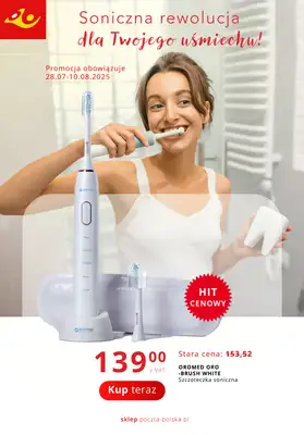 Poczta Polska - gazetka promocyjna Gazetka od poniedziałku 28.07 do niedzieli 10.08 Poczta Polska - gazetka promocyjna Gazetka od poniedziałku 28.07 do niedzieli 10.08