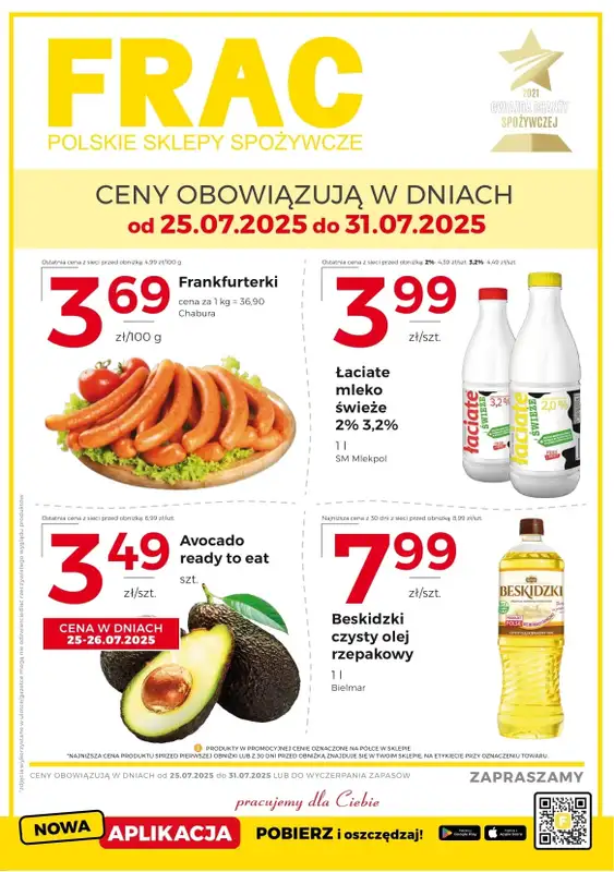 Frac - gazetka promocyjna Gazetka od piątku 25.07 do czwartku 31.07