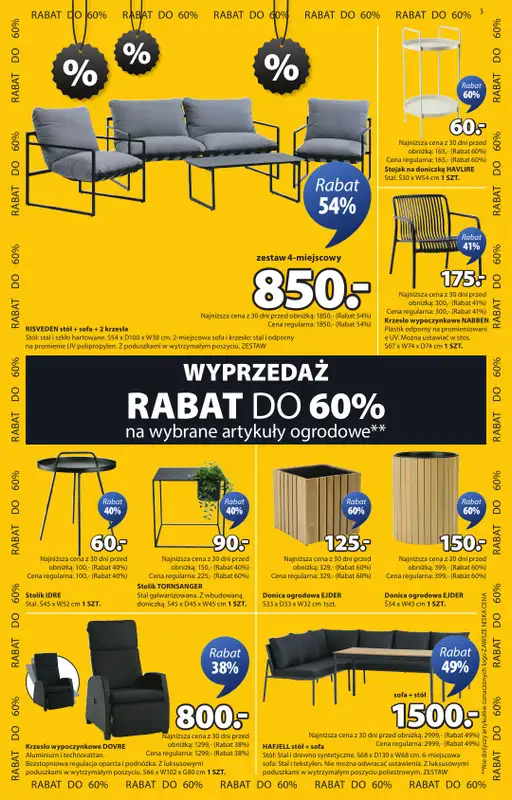 Jysk - gazetka promocyjna Gazetka od środy 30.07 do niedzieli 17.08 - strona 3