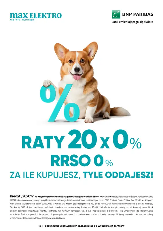 Max Elektro - gazetka promocyjna Gazetka od piątku 25.07 do niedzieli 10.08 - strona 15