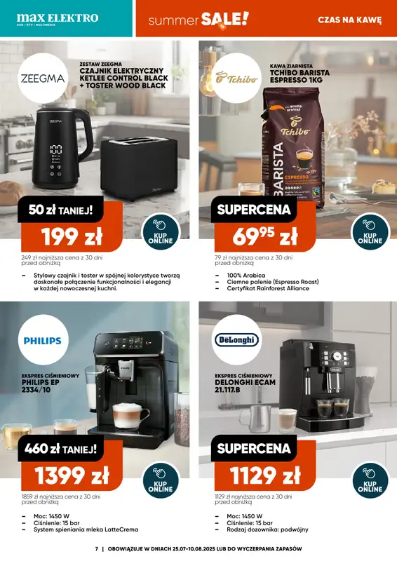 Max Elektro - gazetka promocyjna Gazetka od piątku 25.07 do niedzieli 10.08 - strona 7