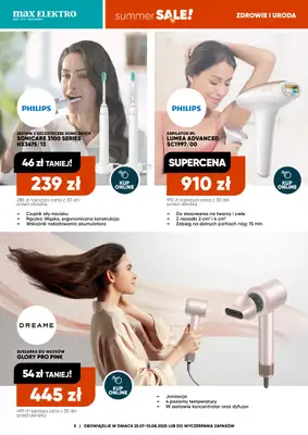 Max Elektro - gazetka promocyjna Gazetka od piątku 25.07 do niedzieli 10.08 - strona 5 Max Elektro - gazetka promocyjna Gazetka od piątku 25.07 do niedzieli 10.08 - strona 5