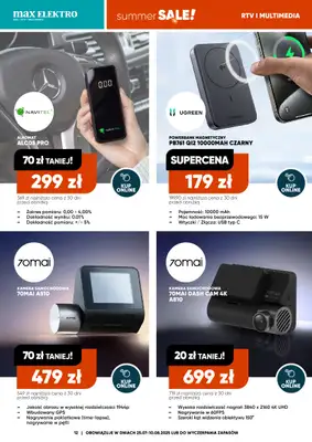 Max Elektro - gazetka promocyjna Gazetka od piątku 25.07 do niedzieli 10.08 - strona 12 Max Elektro - gazetka promocyjna Gazetka od piątku 25.07 do niedzieli 10.08 - strona 12