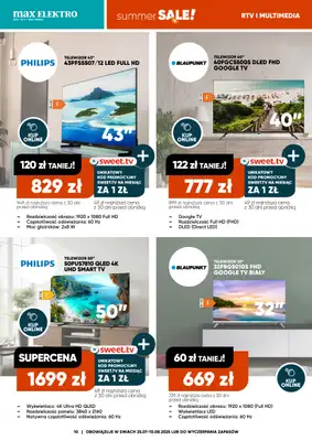 Max Elektro - gazetka promocyjna Gazetka od piątku 25.07 do niedzieli 10.08 - strona 10 Max Elektro - gazetka promocyjna Gazetka od piątku 25.07 do niedzieli 10.08 - strona 10