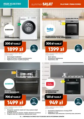Max Elektro - gazetka promocyjna Gazetka od piątku 25.07 do niedzieli 10.08 - strona 14 Max Elektro - gazetka promocyjna Gazetka od piątku 25.07 do niedzieli 10.08 - strona 14