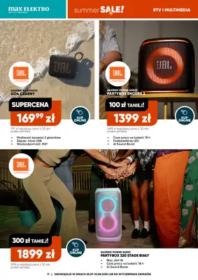 Max Elektro - gazetka promocyjna Gazetka od piątku 25.07 do niedzieli 10.08 - strona 11 Max Elektro - gazetka promocyjna Gazetka od piątku 25.07 do niedzieli 10.08 - strona 11