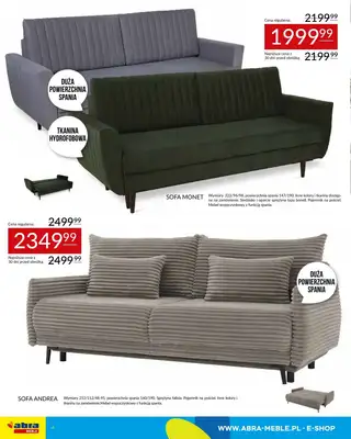 Abra Meble - gazetka promocyjna Gazetka od poniedziałku 28.07 do czwartku 07.08 - strona 4 Abra Meble - gazetka promocyjna Gazetka od poniedziałku 28.07 do czwartku 07.08 - strona 4