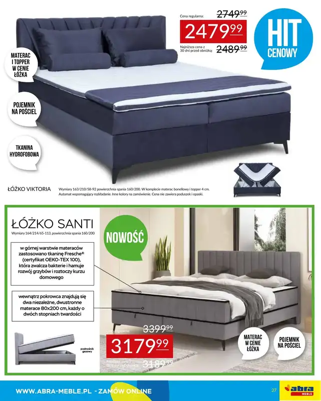 Abra Meble - gazetka promocyjna Gazetka od poniedziałku 28.07 do czwartku 07.08 - strona 27
