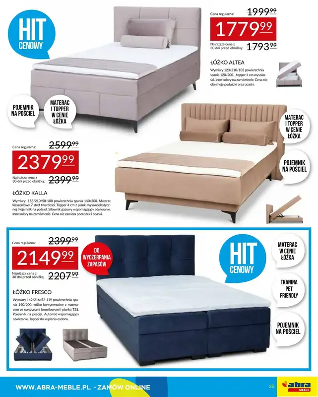 Abra Meble - gazetka promocyjna Gazetka od poniedziałku 28.07 do czwartku 07.08 - strona 25