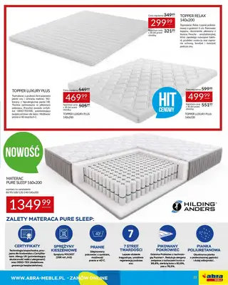 Abra Meble - gazetka promocyjna Gazetka od poniedziałku 28.07 do czwartku 07.08 - strona 33 Abra Meble - gazetka promocyjna Gazetka od poniedziałku 28.07 do czwartku 07.08 - strona 33