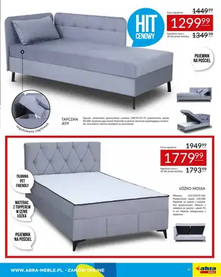 Abra Meble - gazetka promocyjna Gazetka od poniedziałku 28.07 do czwartku 07.08 - strona 23 Abra Meble - gazetka promocyjna Gazetka od poniedziałku 28.07 do czwartku 07.08 - strona 23