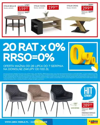 Abra Meble - gazetka promocyjna Gazetka od poniedziałku 28.07 do czwartku 07.08 - strona 11 Abra Meble - gazetka promocyjna Gazetka od poniedziałku 28.07 do czwartku 07.08 - strona 11