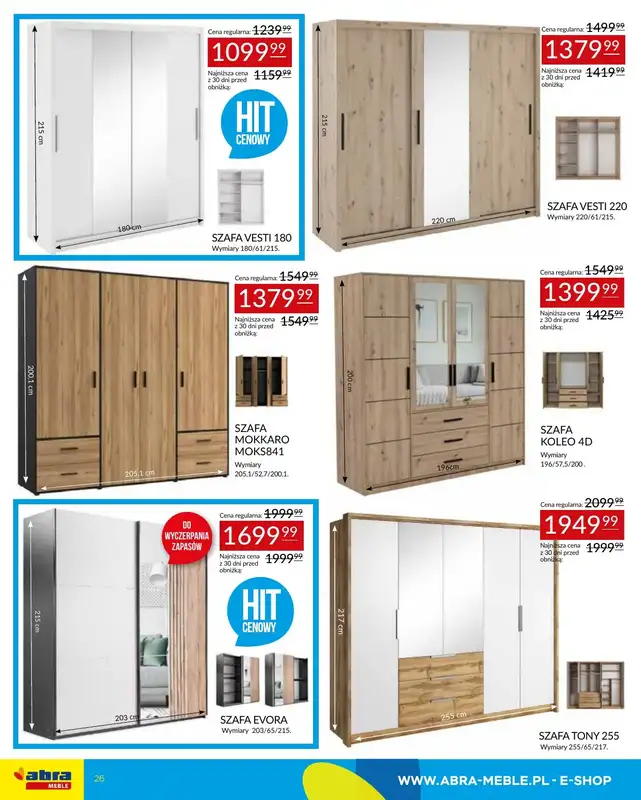 Abra Meble - gazetka promocyjna Gazetka od poniedziałku 28.07 do czwartku 07.08 - strona 26