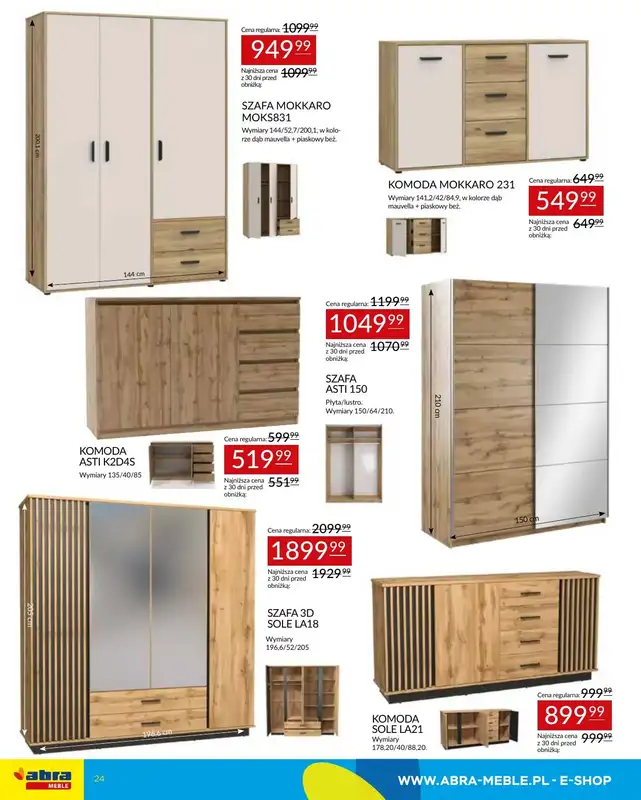 Abra Meble - gazetka promocyjna Gazetka od poniedziałku 28.07 do czwartku 07.08 - strona 24