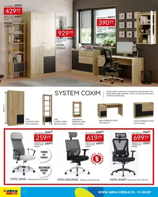 Abra Meble - gazetka promocyjna Gazetka od poniedziałku 28.07 do czwartku 07.08 - strona 40 Abra Meble - gazetka promocyjna Gazetka od poniedziałku 28.07 do czwartku 07.08 - strona 40