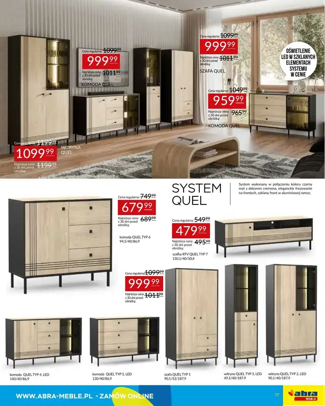 Abra Meble - gazetka promocyjna Gazetka od poniedziałku 28.07 do czwartku 07.08 - strona 17