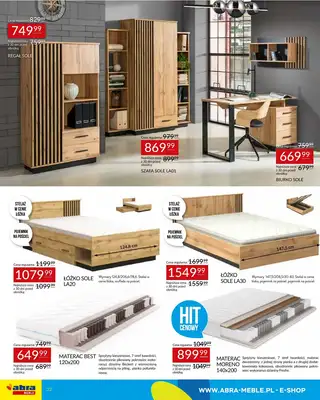 Abra Meble - gazetka promocyjna Gazetka od poniedziałku 28.07 do czwartku 07.08 - strona 22 Abra Meble - gazetka promocyjna Gazetka od poniedziałku 28.07 do czwartku 07.08 - strona 22
