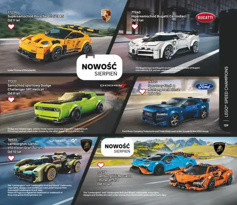 LEGO - gazetka promocyjna Katalog od poniedziałku 28.07 do środy 31.12 - strona 139 LEGO - gazetka promocyjna Katalog od poniedziałku 28.07 do środy 31.12 - strona 139