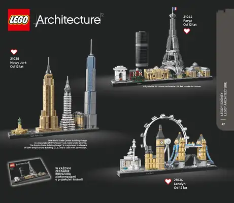 LEGO - gazetka promocyjna Katalog od poniedziałku 28.07 do środy 31.12 - strona 47 LEGO - gazetka promocyjna Katalog od poniedziałku 28.07 do środy 31.12 - strona 47