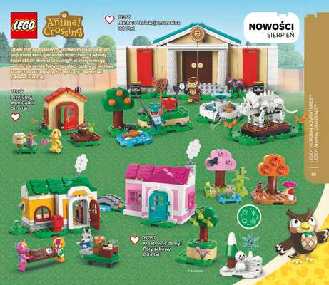 LEGO Animal Crossing Blathers i kolekcja muzealna