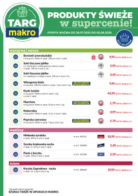 Makro - gazetka promocyjna Targ MAKRO - oferta świeża w super cenach! od poniedziałku 28.07 do soboty 02.08 - strona 8