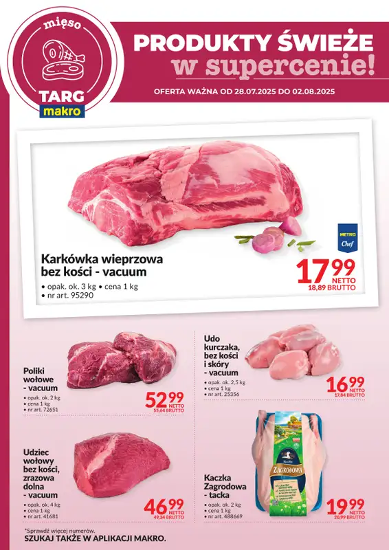 Makro - gazetka promocyjna Targ MAKRO - oferta świeża w super cenach! od poniedziałku 28.07 do soboty 02.08 - strona 4
