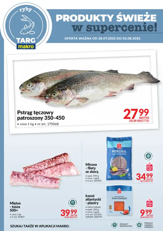 Makro - gazetka promocyjna Targ MAKRO - oferta świeża w super cenach! od poniedziałku 28.07 do soboty 02.08 - strona 6