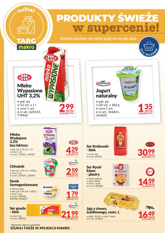 Makro - gazetka promocyjna Targ MAKRO - oferta świeża w super cenach! od poniedziałku 28.07 do soboty 02.08 - strona 2