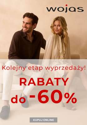 Wojas - gazetka promocyjna Do -60% pogłębienie wyprzedaży od wtorku 29.07 
