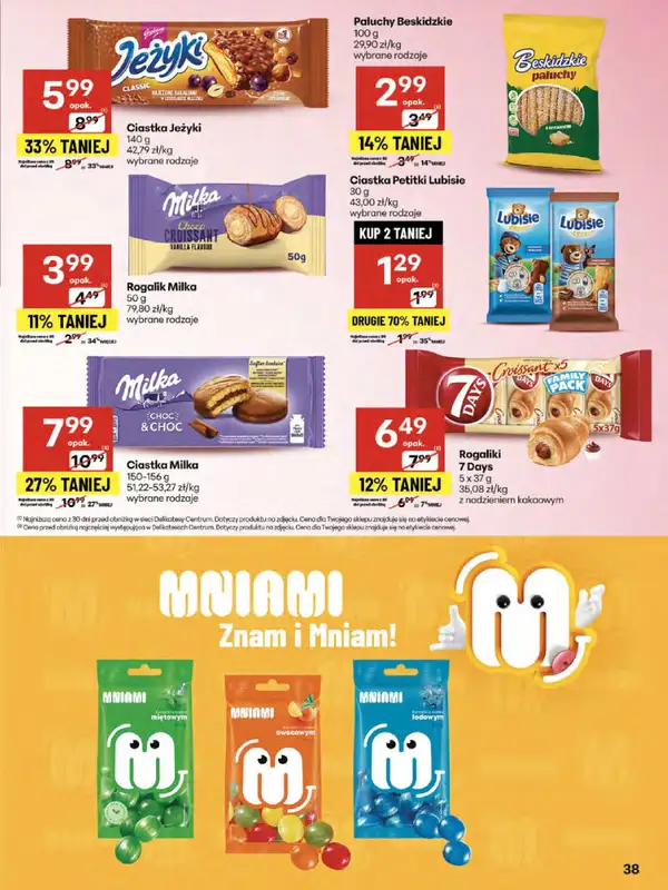Delikatesy Centrum - gazetka promocyjna Gazetka od czwartku od czwartku 31.07 do środy 06.08 - strona 38
