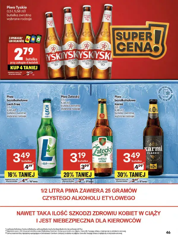 Delikatesy Centrum - gazetka promocyjna Gazetka od czwartku od czwartku 31.07 do środy 06.08 - strona 46