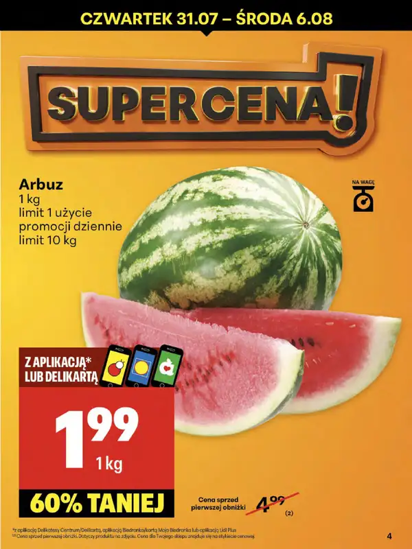 Delikatesy Centrum - gazetka promocyjna Gazetka od czwartku od czwartku 31.07 do środy 06.08 - strona 4