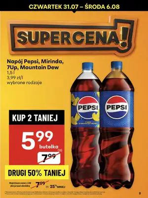 Delikatesy Centrum - gazetka promocyjna Gazetka od czwartku od czwartku 31.07 do środy 06.08 - strona 8