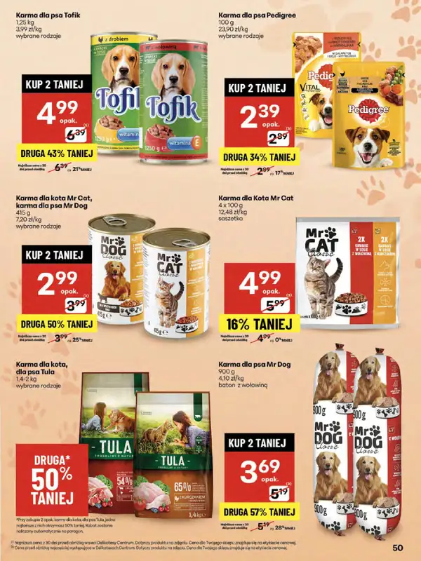 Delikatesy Centrum - gazetka promocyjna Gazetka od czwartku od czwartku 31.07 do środy 06.08 - strona 50