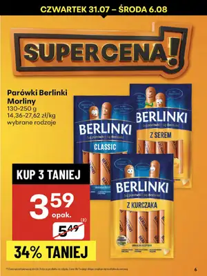 Delikatesy Centrum - gazetka promocyjna Gazetka od czwartku od czwartku 31.07 do środy 06.08 - strona 6