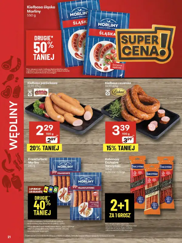 Delikatesy Centrum - gazetka promocyjna Gazetka od czwartku od czwartku 31.07 do środy 06.08 - strona 21