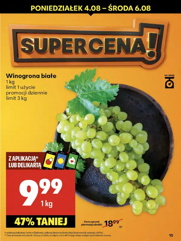 Delikatesy Centrum - gazetka promocyjna Gazetka od czwartku od czwartku 31.07 do środy 06.08 - strona 10