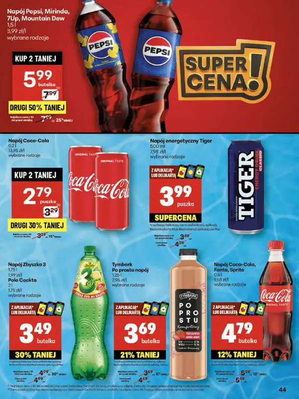 Delikatesy Centrum - gazetka promocyjna Gazetka od czwartku od czwartku 31.07 do środy 06.08 - strona 44