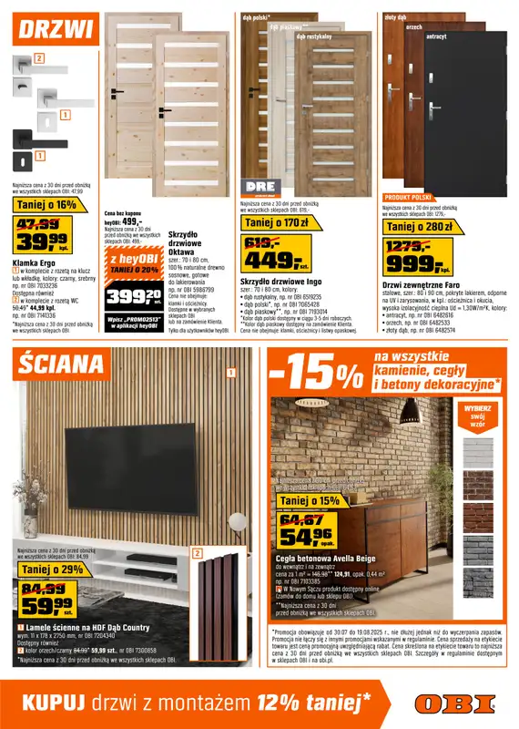 OBI - gazetka promocyjna Gazetka od środy 30.07 do wtorku 19.08 - strona 5