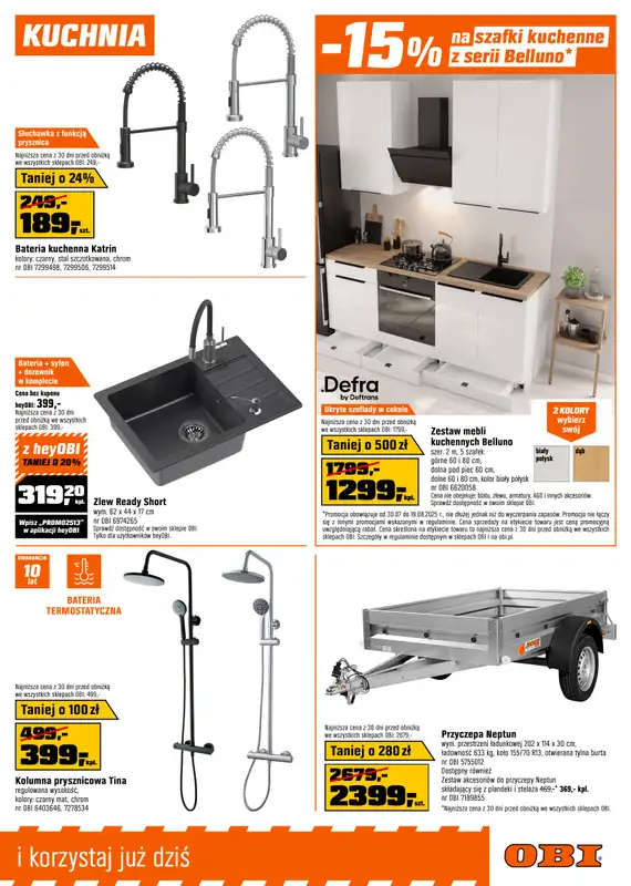 OBI - gazetka promocyjna Gazetka od środy 30.07 do wtorku 19.08 - strona 3