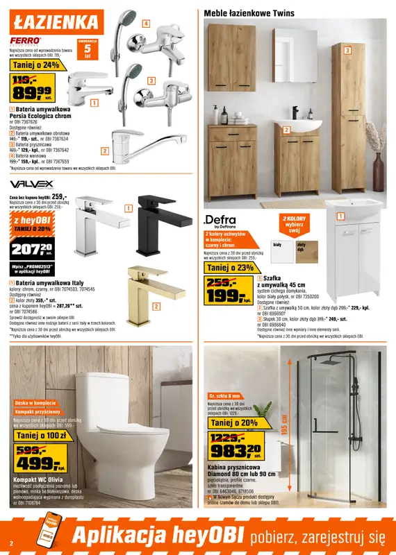 OBI - gazetka promocyjna Gazetka od środy 30.07 do wtorku 19.08 - strona 2