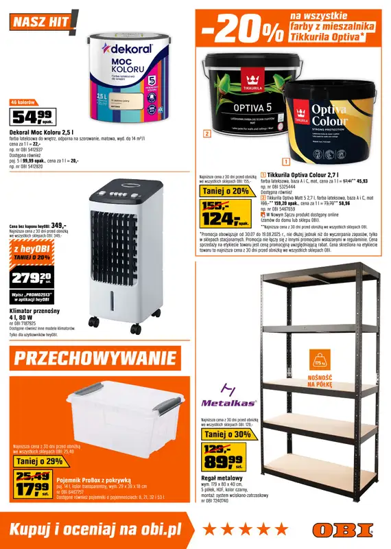 OBI - gazetka promocyjna Gazetka od środy 30.07 do wtorku 19.08 - strona 7