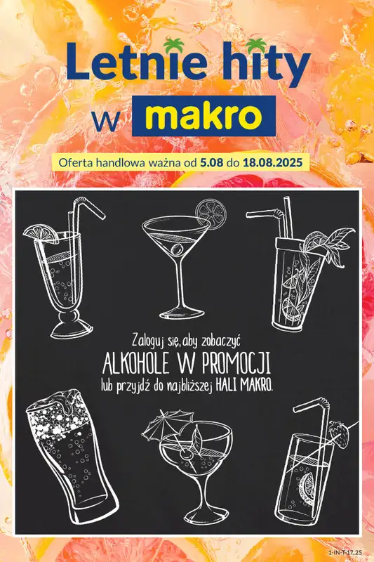 Makro - gazetka promocyjna Letnie hity w Makro od wtorku 05.08 do poniedziałku 18.08